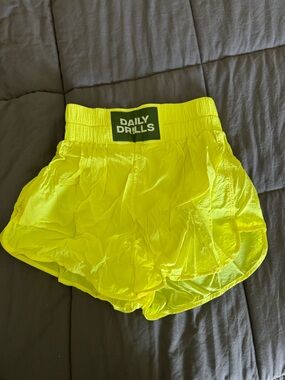 Daily Drills Neon Yellow Bounce Shorts